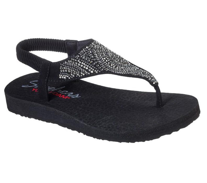 Skechers Dam Svarta Sandaler - Meditation - New Moon - Sverige (YGNFR-8520)